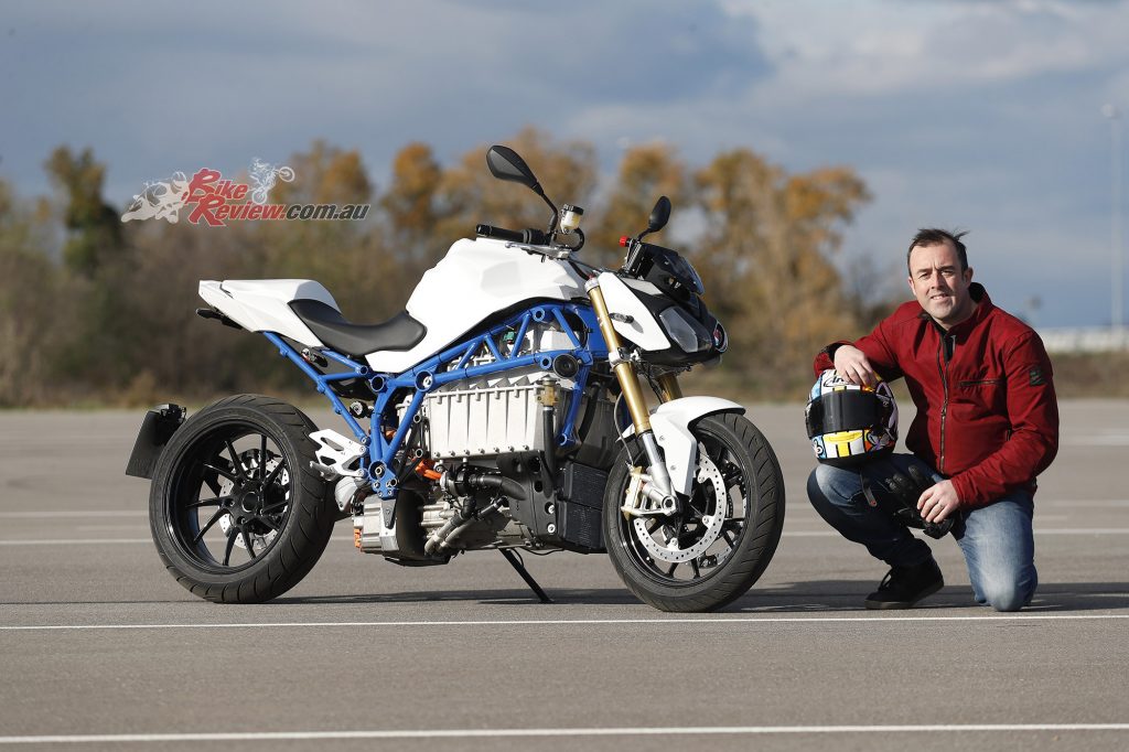 BMW Electric eRoadster motorcycle.