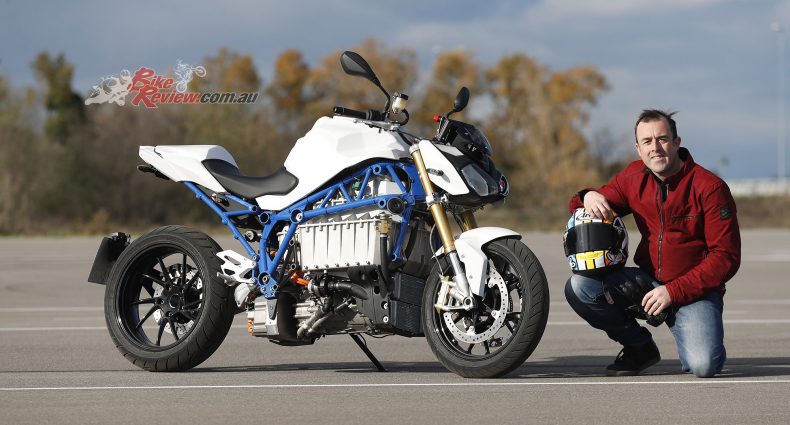 BMW Electric eRoadster motorcycle.