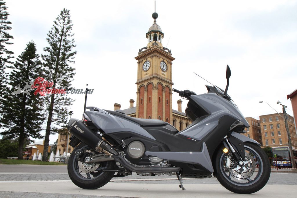 The Kymco AK550 is the most powerful Maxi scooter on the market and the most feature packed.