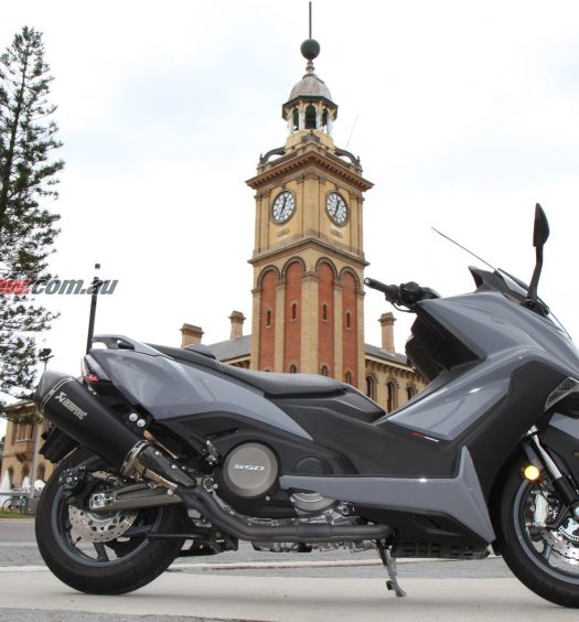 The Kymco AK550 is the most powerful Maxi scooter on the market and the most feature packed.