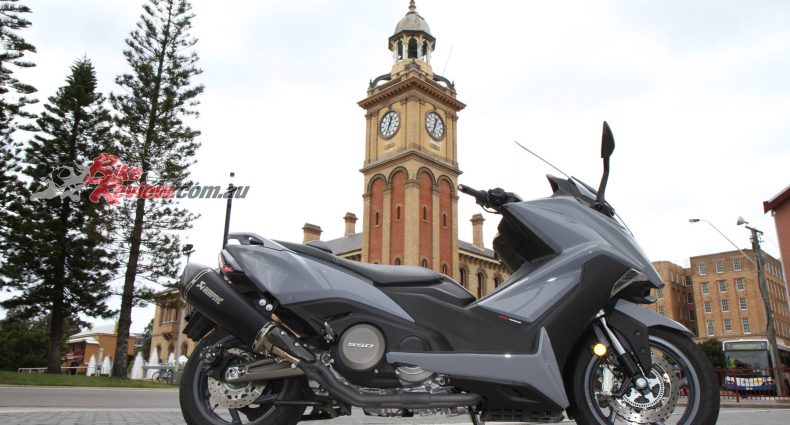 The Kymco AK550 is the most powerful Maxi scooter on the market and the most feature packed.