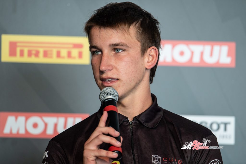 Oli Bayliss will make his international debut this weekend racing at the Phillip Island circuit in the World Supersport race.
