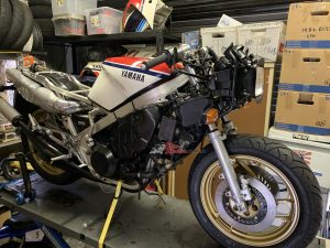 I spend one day per week working on freelance restoration articles for Classic Mechanics magazine. I'm currently doing an RZV500R, TZR250 3MA, RM80X and RG250 HB. I've previously done an RG500, RZ125, RS250 Harada, GSX-R750F and have more planned. I the workshop time as a break from riding and publishing work.