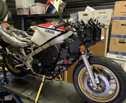 I spend one day per week working on freelance restoration articles for Classic Mechanics magazine. I'm currently doing an RZV500R, TZR250 3MA, RM80X and RG250 HB. I've previously done an RG500, RZ125, RS250 Harada, GSX-R750F and have more planned. I the workshop time as a break from riding and publishing work.