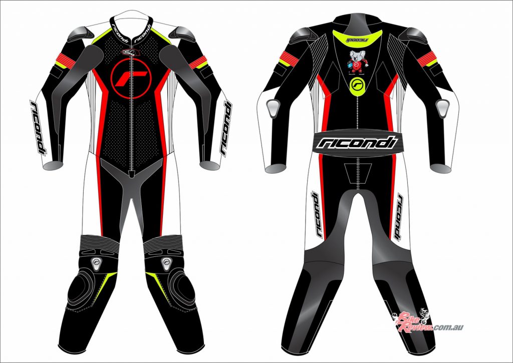 Ricondi branded gear such as Ricondi race suits are available for 20 percent off for Motorcycling Australia members!
