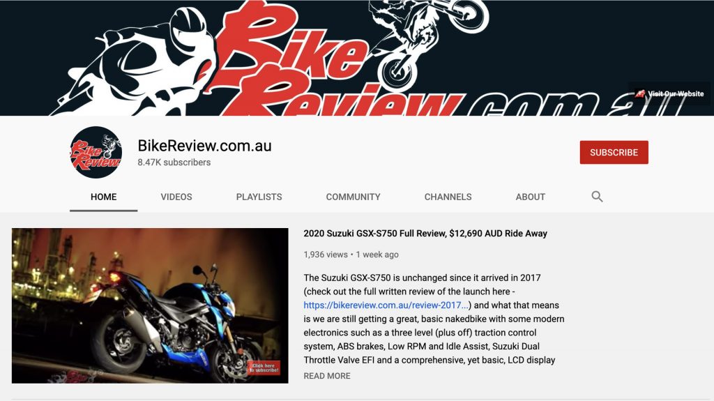 Subscribe To Our BikeReview YouTube Channel Today!