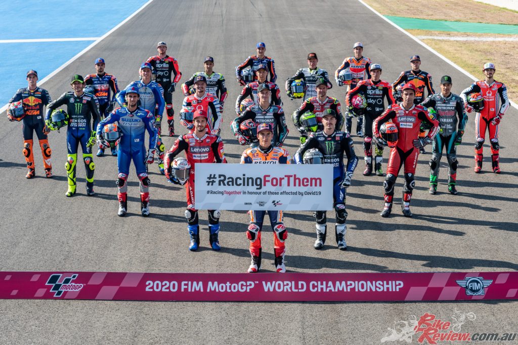 The MotoGP will this year be racing in honour of those who have been affected by the pandemic.