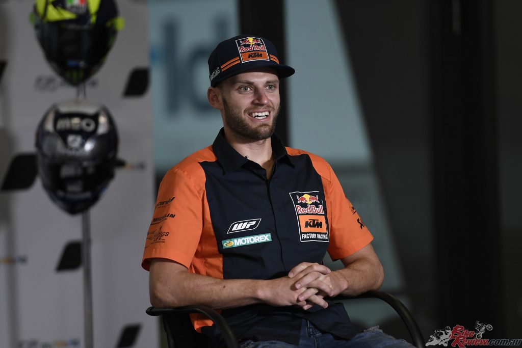 The man of the moment: Binder gets ready to race Red Bull KTM's home track.