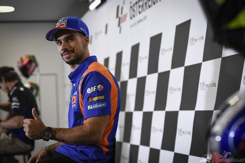 Reason to smile: Oliveira was top KTM at the track in 2019, and Portugal just joined the 2020 calendar.