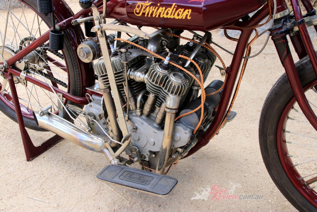 The two 1916 61 cubic inch Powerplus engines were grafted with a common shaft at the cranks.
