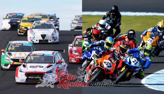 Cars and Bikes join for the Australian All Wheels Race Fest