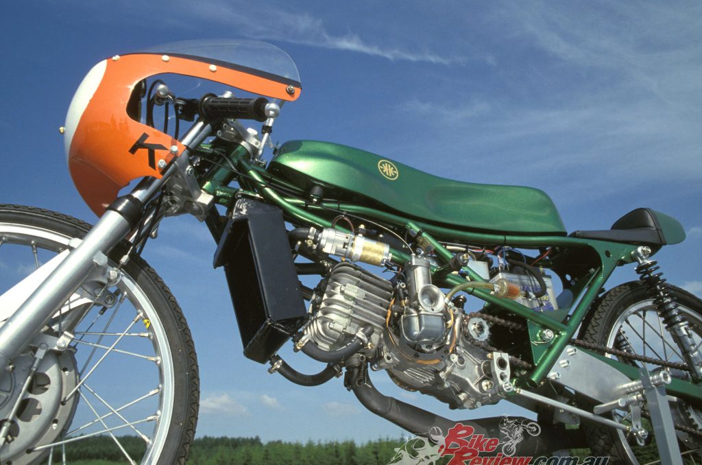 A Bing 28mm carburettor took care of fuelling for the rotary disc-valve engine. Top speed was measured at 202km/h.