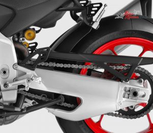 The new swingarm is the star of the show. It has been completely revised for more performance and stability...