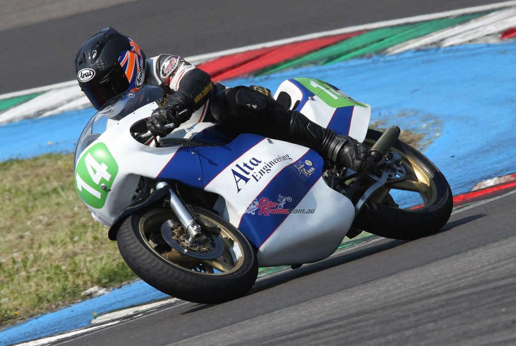 "When I rode the bike at Franciacorta it produced a much greater spread of torque than I was expecting from a 37-year old rotary-valve motor..."