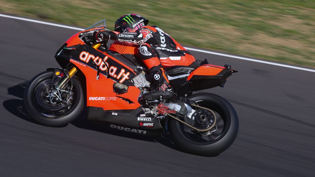 Redding completed 64 laps at Misano, continuing to make progress on his way to fourth.