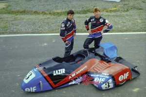 Alain went on to become a world sidecar champion with the wild LCR Krauser...