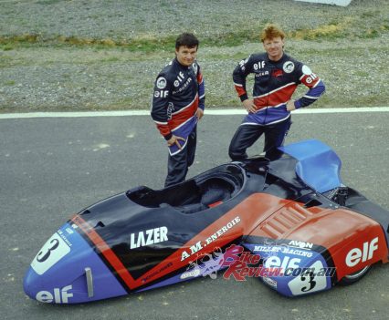 Alain went on to become a world sidecar champion with the wild LCR Krauser...
