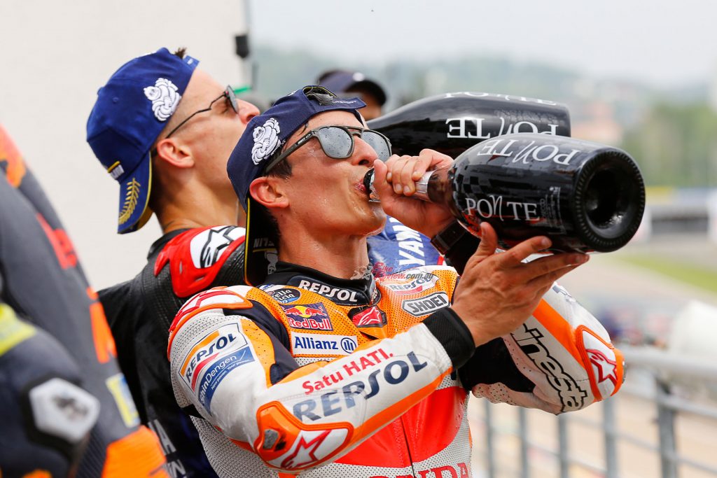 Last year it seemed a long shot for King of the Sachsenring Marc Marquez (Repsol Honda Team) to retain his crown, but retain it he did to make some more history.