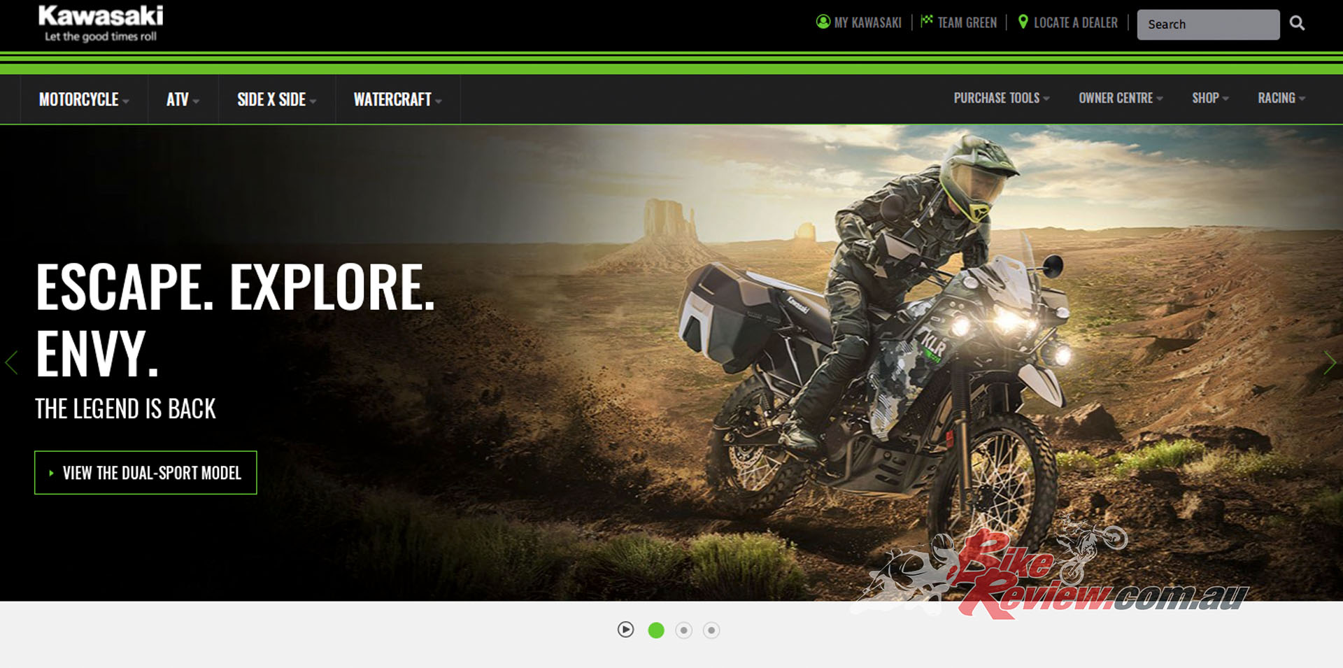 All-New Easy-Use Kawasaki Australia Website Unveiled! - Bike