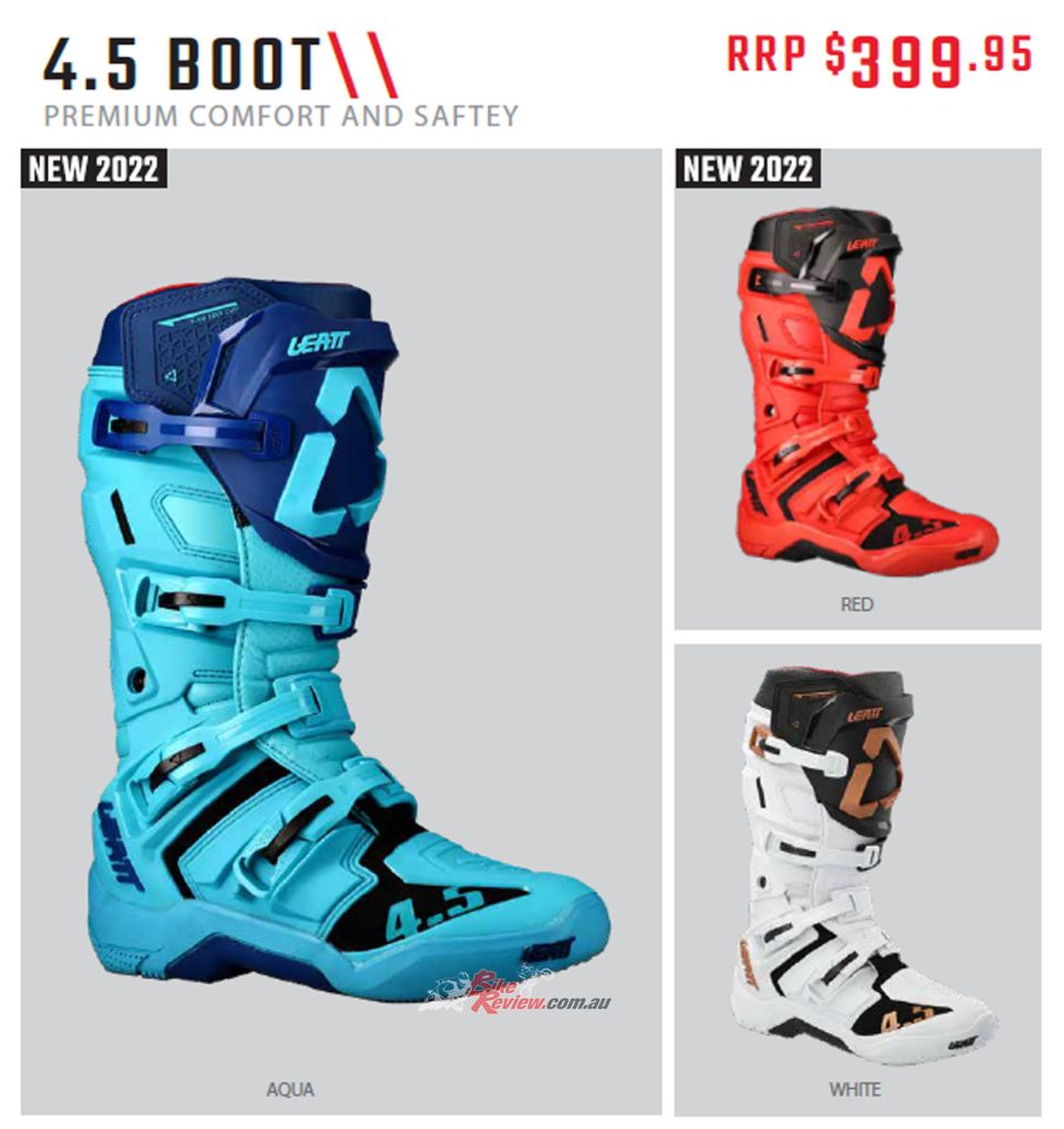 The Leatt 4.5 motocross boot has an RRP of $399.95 and is available in a choice of three different colour schemes!