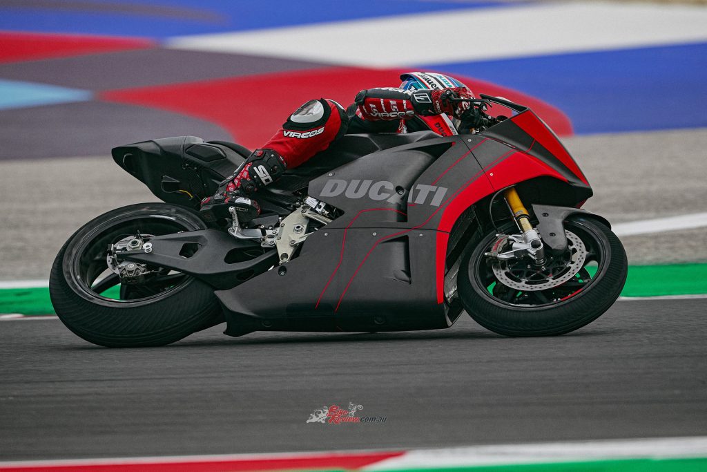 Ducati's goal is to make electric motorcycles that are high-performance and characterized by their lightness available to all FIM Enel MotoE™ World Cup participants.