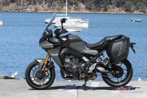 The Tracer 9 GT has adjustable handlebar position, seat height and footpeg position as well as windscreen height.
