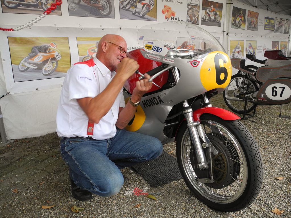 Herman Timman was no stranger to this bike, being reunited with it after selling it, he had to buy it back. It's now almost identical to how it was when he raced it in the 70s!
