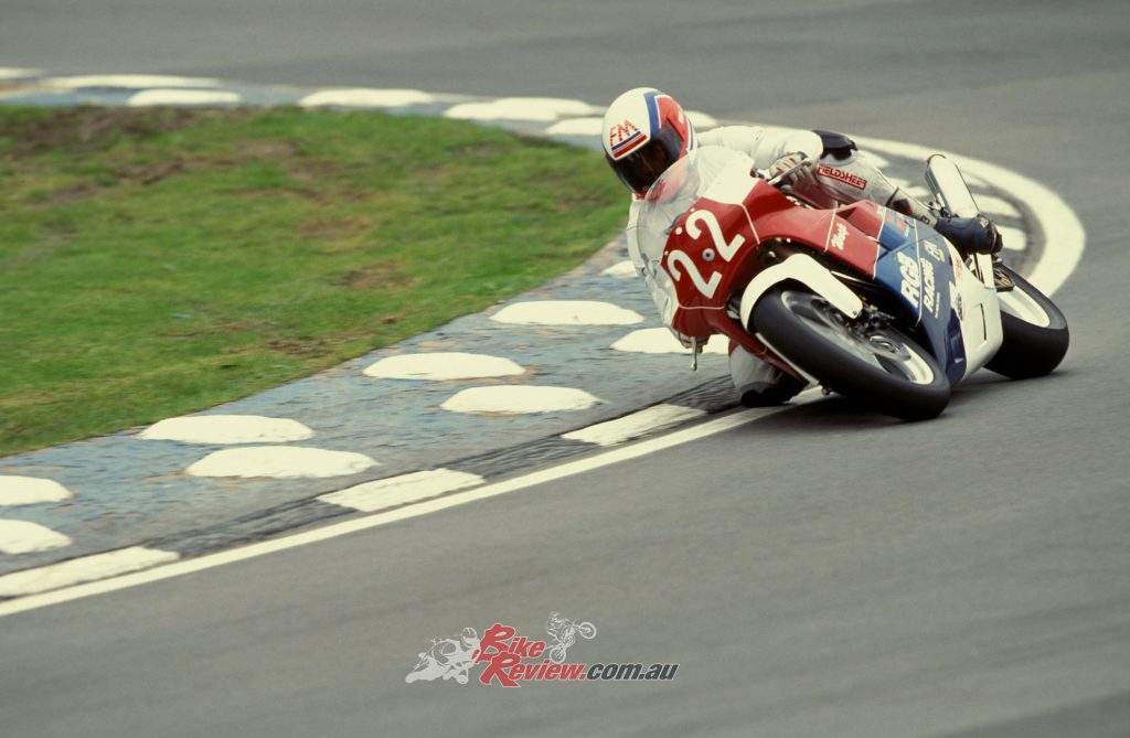Mike Hose, seen on the bike here, proved the Wasp's versatility by winning races on fast tracks and tight ones too! 