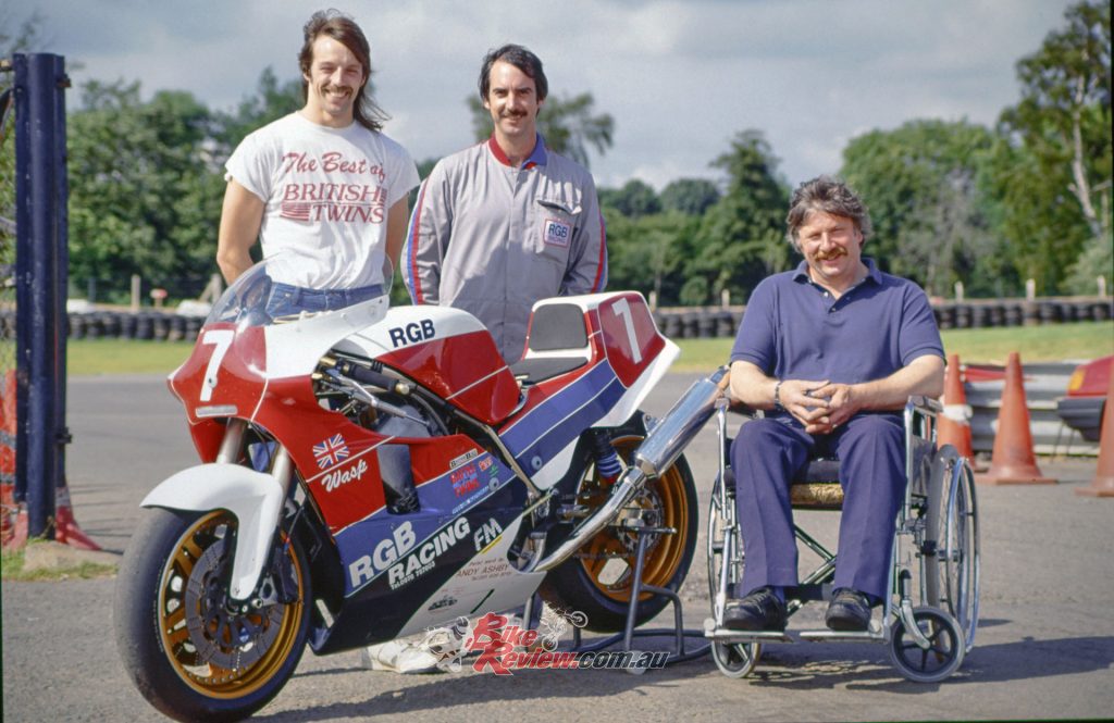 Mike Hone, Chris Edwards &amp; Gary Bryan infront of the RGB Wasp...