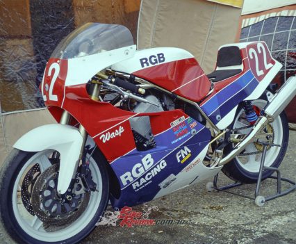 One of them duly powered the RGB Wasp built by Gary Bryan, on which Mike Hose won the 1991 British Thunderbikes road racing series.