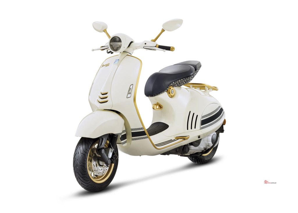Dior and Vespa have collaborated in creating an exclusive scooter to celebrate the bright spirit and the art of living the two brands share.