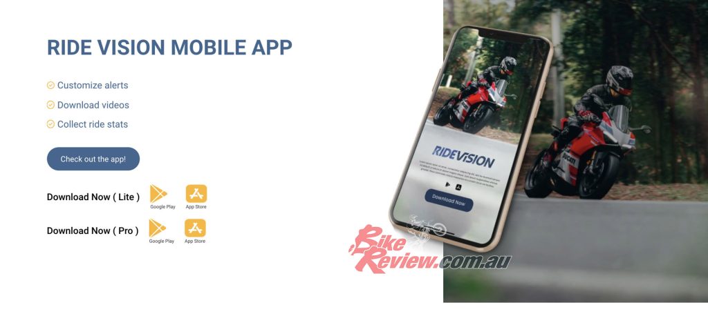 Ride Vision app.
