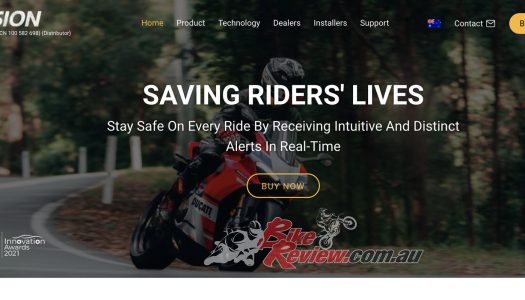 New Product: Ride Vision rider alert system now in Australia.