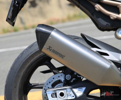 Akrapovic silencer with the M-Sport edition.