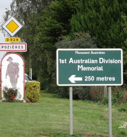 All through the Somme and the other theatres of war, signposting is careful and thorough.