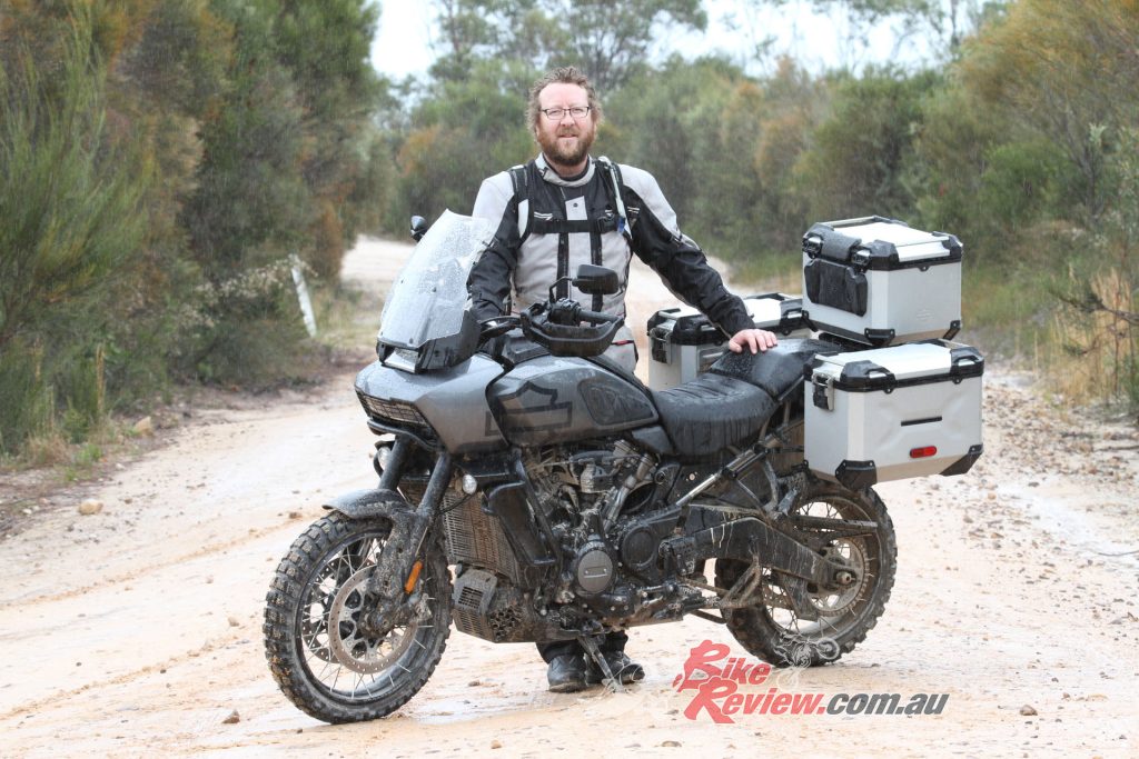 Jeff spent a few weeks and hundreds of kilometres on the Pan Am off-road and rates it as one of the best adventure bikes ever made... Ours had a few extras that made a huge difference in the dirt, so check it out.