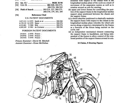 Fior's patent for the suspension system.