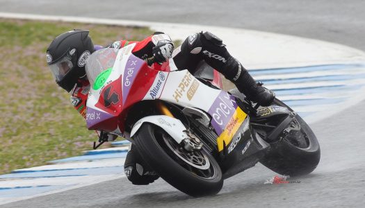 Canepa quickest on rain-hit Day 2 Of Testing for MotoE