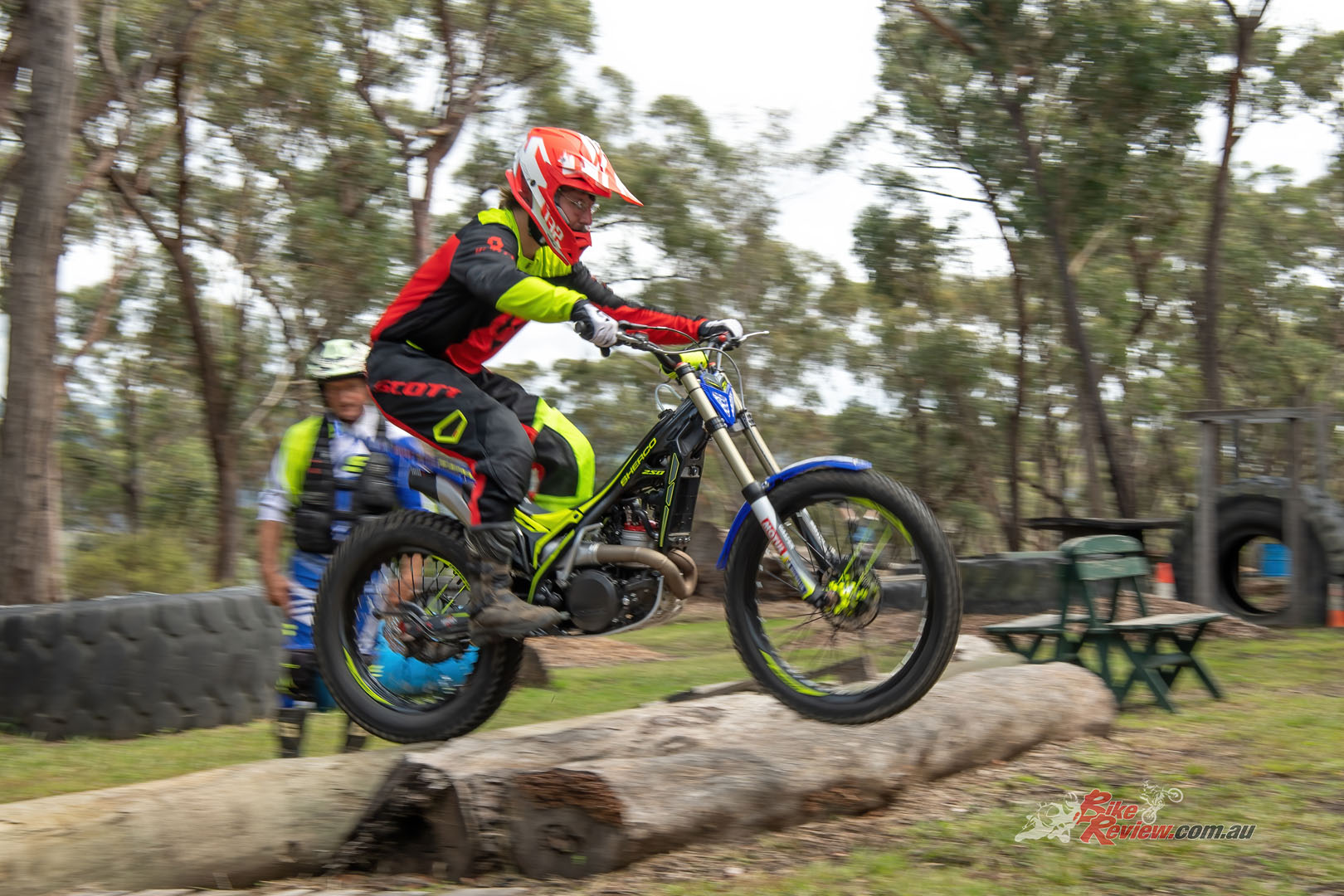 Zane said that one quick strike of the kick-starter and the Sherco burst into life with ease!