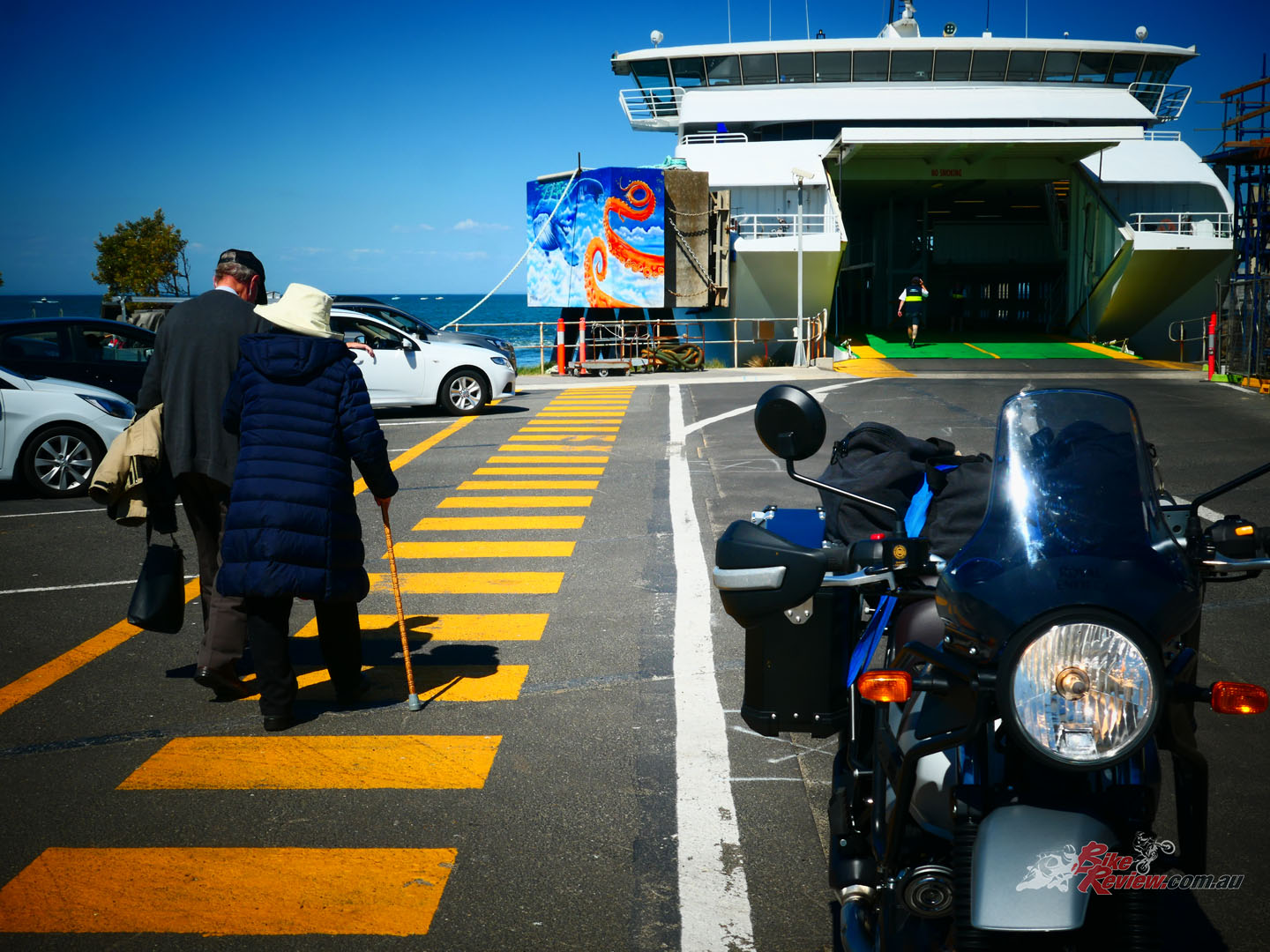 Both terminals are well set up for the Sorrento-Queenscliffe ferries and neither loading nor unloading take long.