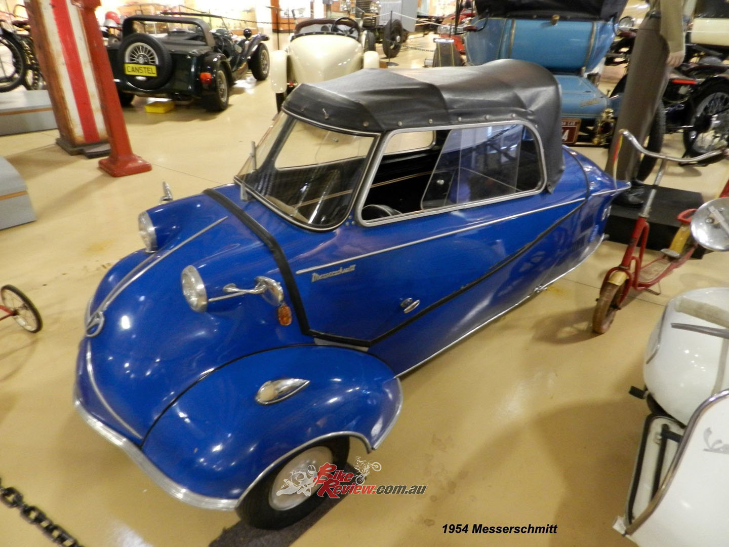 What kind of automotive museum would it be without a Messerschmitt? This is one of the attractions at the NRMA’s Australian Motorlife Museum. (Photo NRMA)