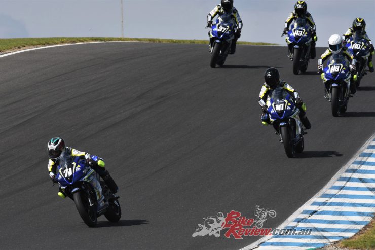 Racing at Round One, Phillip Island.