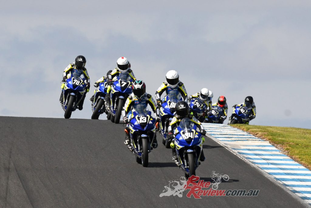 The bLU cRU Oceania Junior Cup (OJC) will join a huge local on-track line-up at the Animoca Brands Australian Motorcycle Grand Prix 2022.