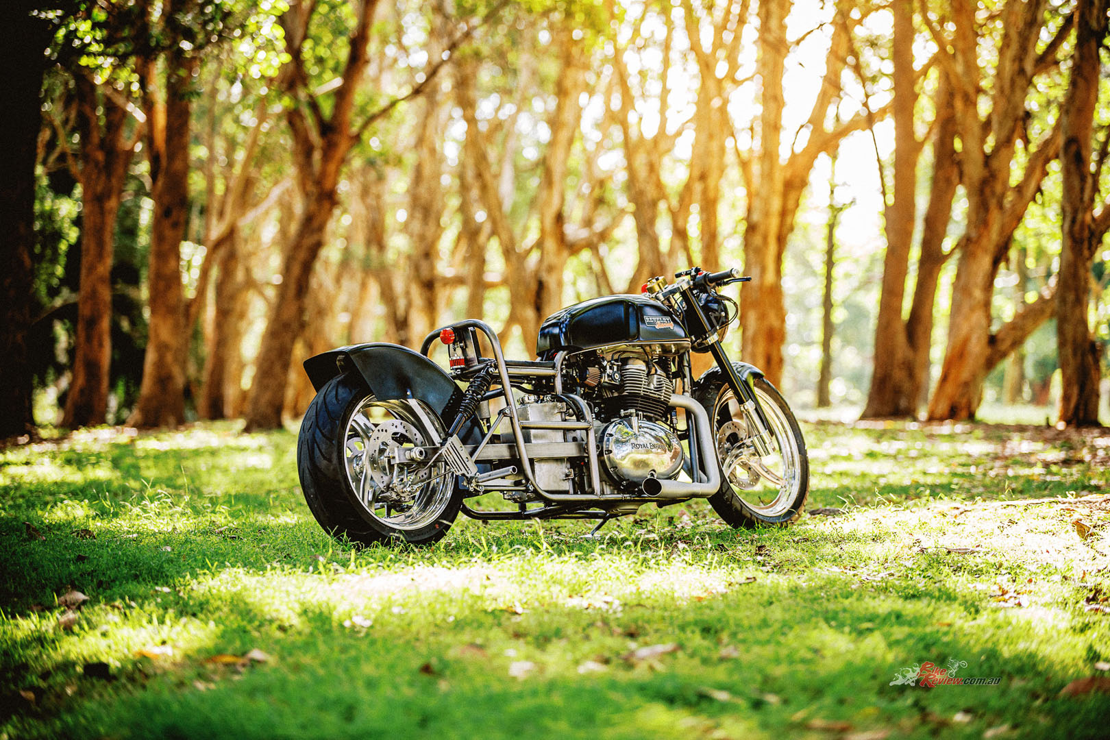 Over the other side of the country, Revelry Cycles Sydney submitted their mental ‘RevElation’ 650 Twin Salt Racer. 