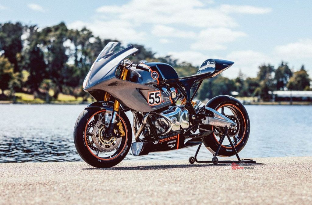 “No. 55” was built by Royale Cars & Motorcycles in Hamilton for the recent Royal Enfield Australia & New Zealand Busted Knuckles Build-Off Competition and entered into the NZ Motorcycle’s bike comp.