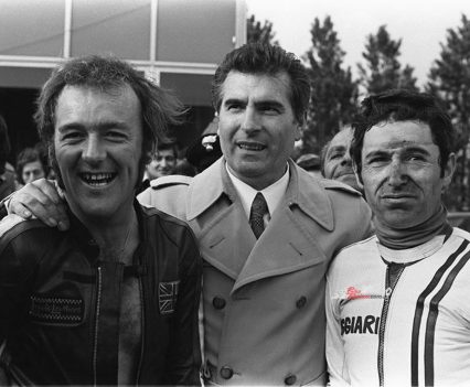 Smart with Ducati boss, Spairani and Bruno Spaggiari.
