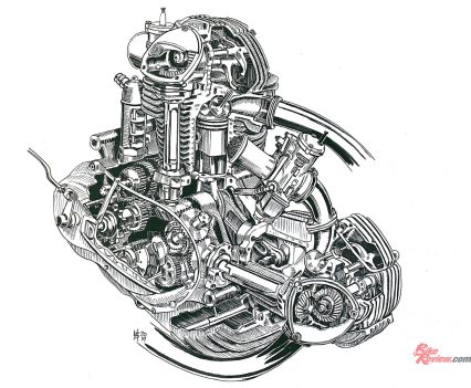 Ducati 750 Engine.