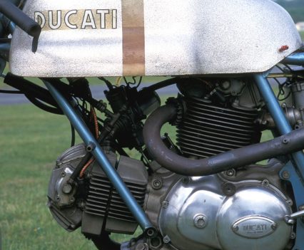 Early Ducati "L" v-twin engine design...