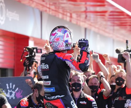 Victory at last! Aleix Espargaro takes Aprilia to a history-making, emotional first win.