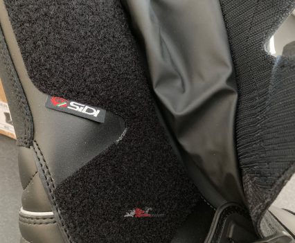 Velcro strapping, sealing the boot and keeping your feet dry.